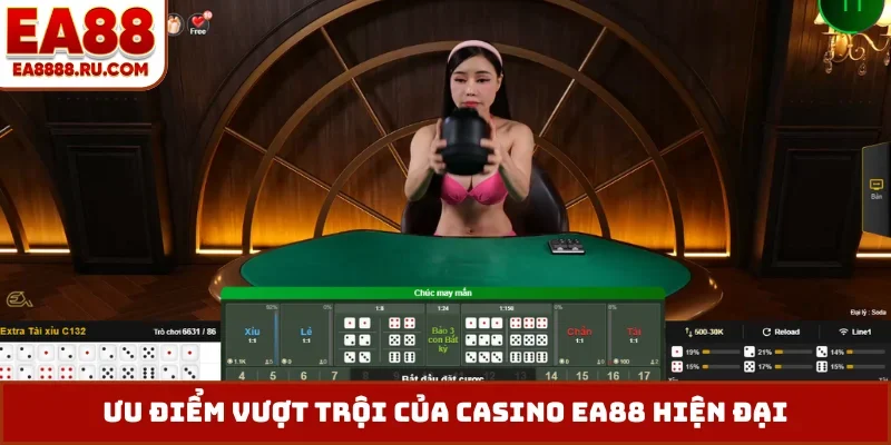 Ưu điểm vượt trội của casino EA88 hiện đại